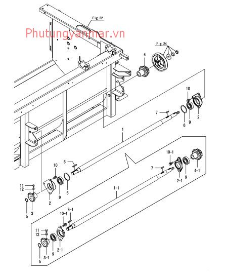 Truyền động hàm cắt 